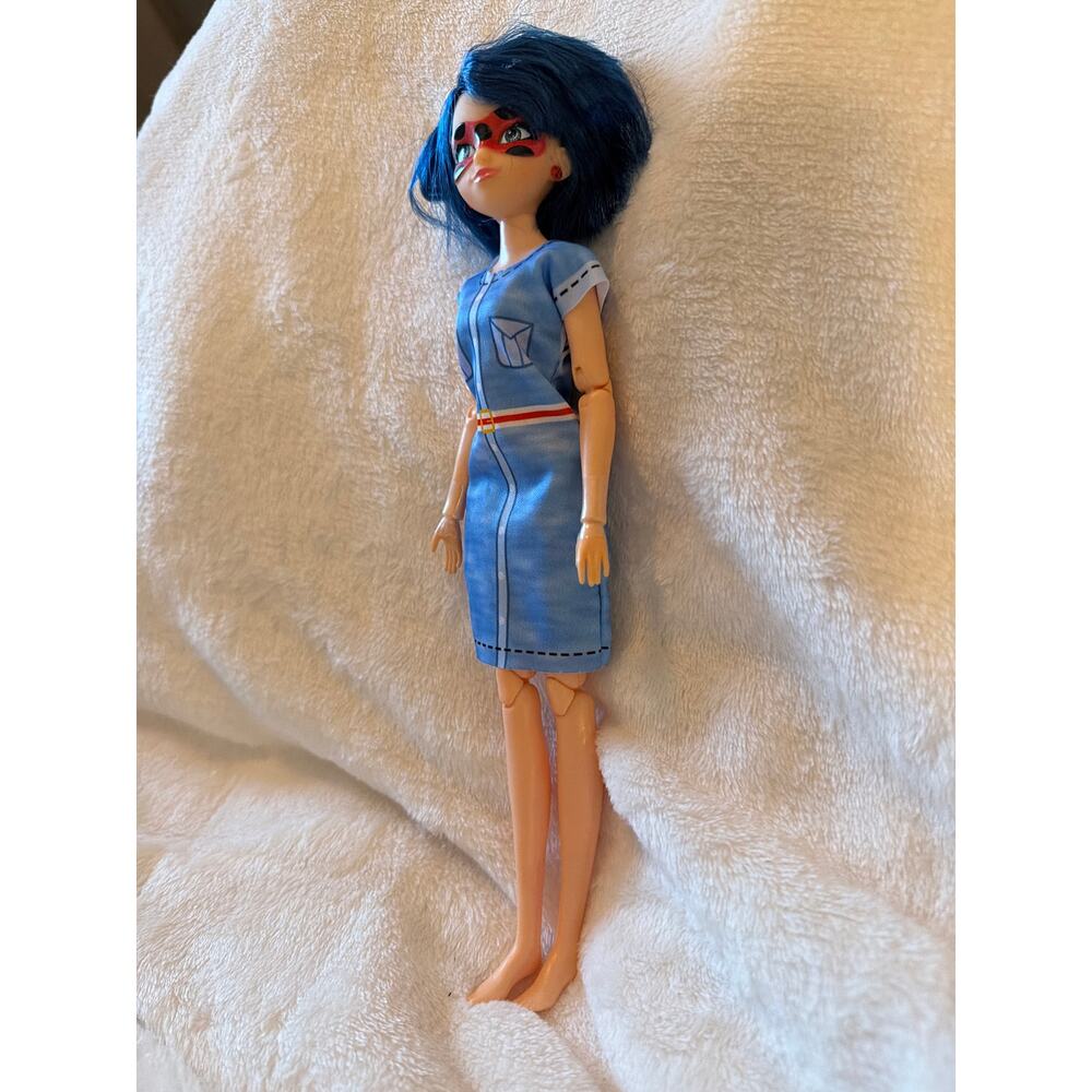 2020 Zagtoon Miraculous Ladybug Marinette Fashion Doll Blue Hair Red Mask - Picture 3 of 12